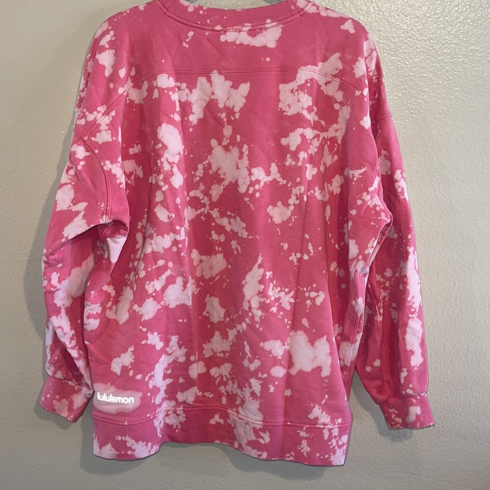 Lululemon oversized bleach dye pullover